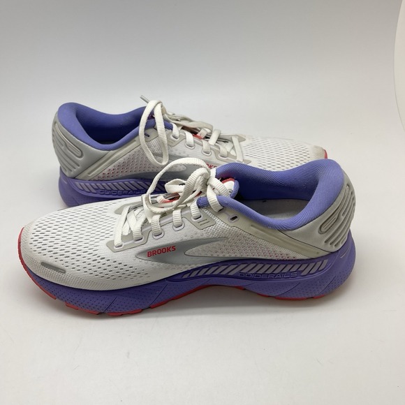 Brooks Sneakers Womens 9 B Adrenaline GTS 22 1203531B105 White Running Gym Shoes - Picture 7 of 11